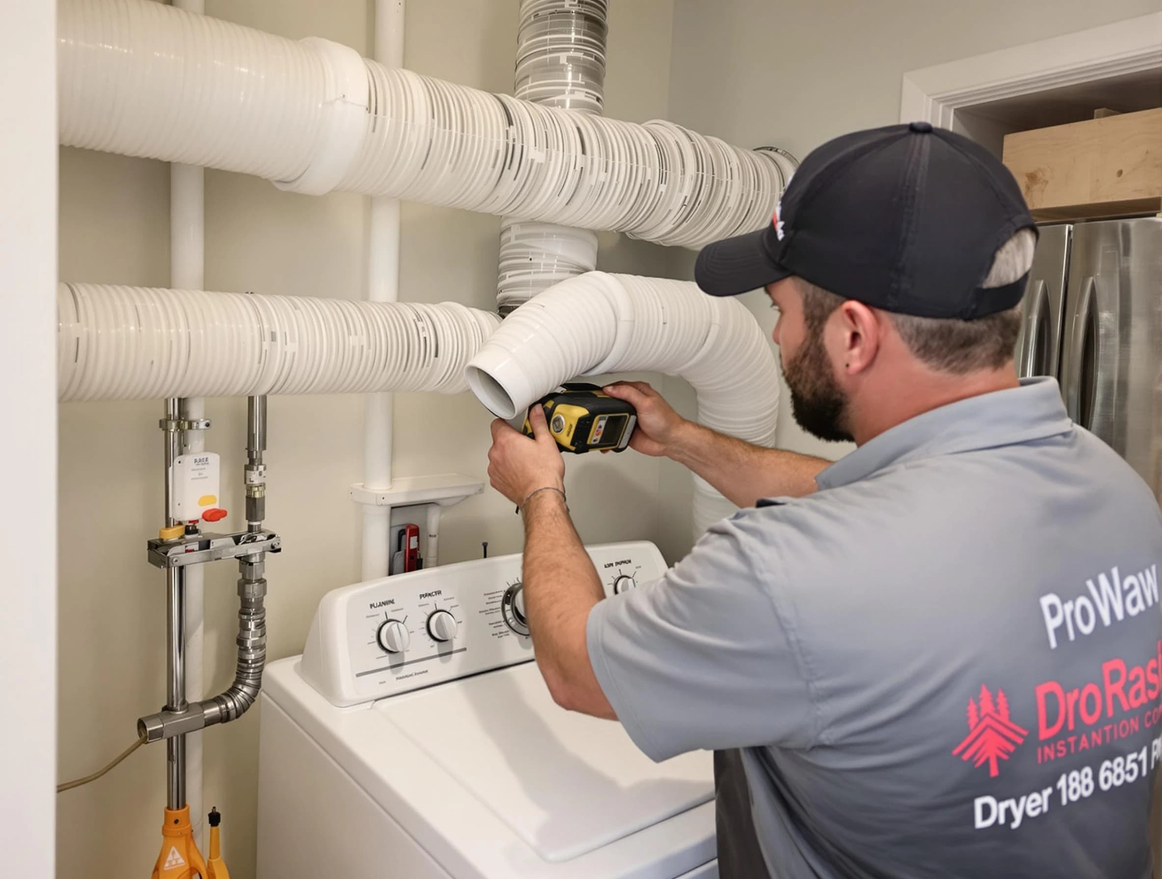 Professional dryer vent hose installation by Franklin Dryer Vent Cleaning in Franklin